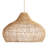 Kloe Rattan Pendant Light - Natural Dome 1-Light Polished Handwoven Dimmable Light Fixture For Kitchen Island, Kitchen, Dining Room, Living Room, Bedroom or Hallway in Modern, Farmhouse & Boho Style-75085737-75085783