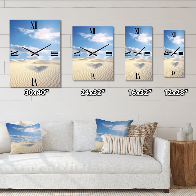 Evelena - Horloge murale plage, Moyen