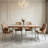 Nut-brown Rectangular Solid Wood Dining table