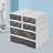 Office Stackable Storage Box With 6 Drawers-White-666290053