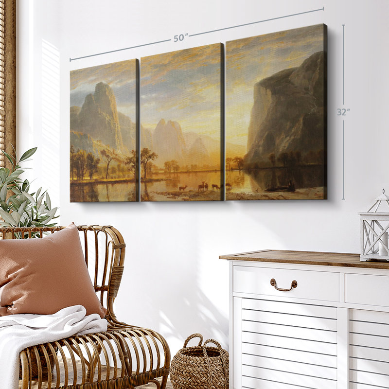 «Valley Of The Yosemite» sur toile, H 50 po x l 32 po