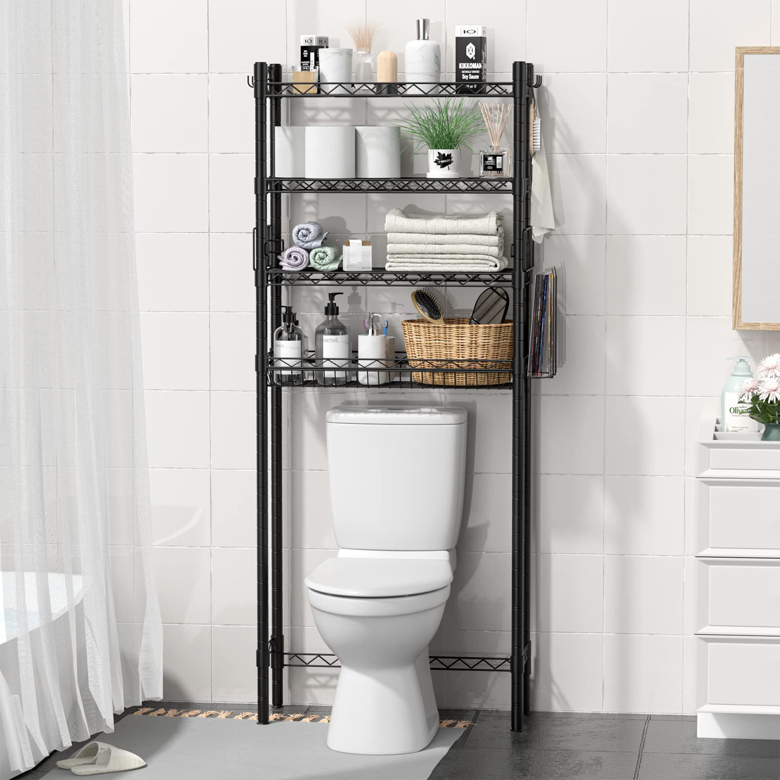 Latitude Run® Metal Freestanding Over-the-Toilet Storage | Wayfair