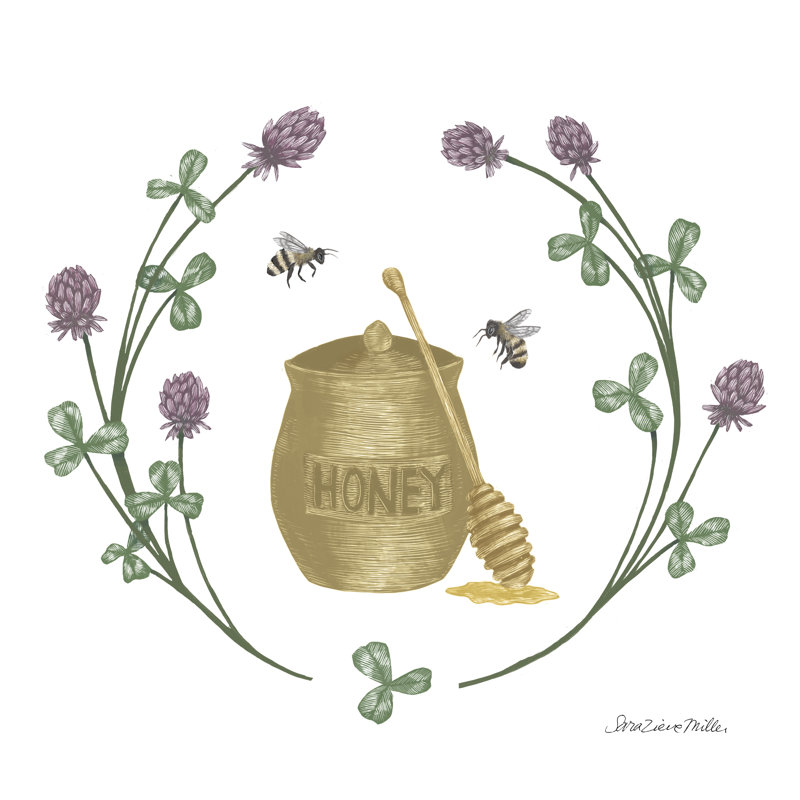 Happy To Bee Home IV Yellow by Sara Zieve Miller - Wrapped Canvas Painting, 51cm H x 51cm W