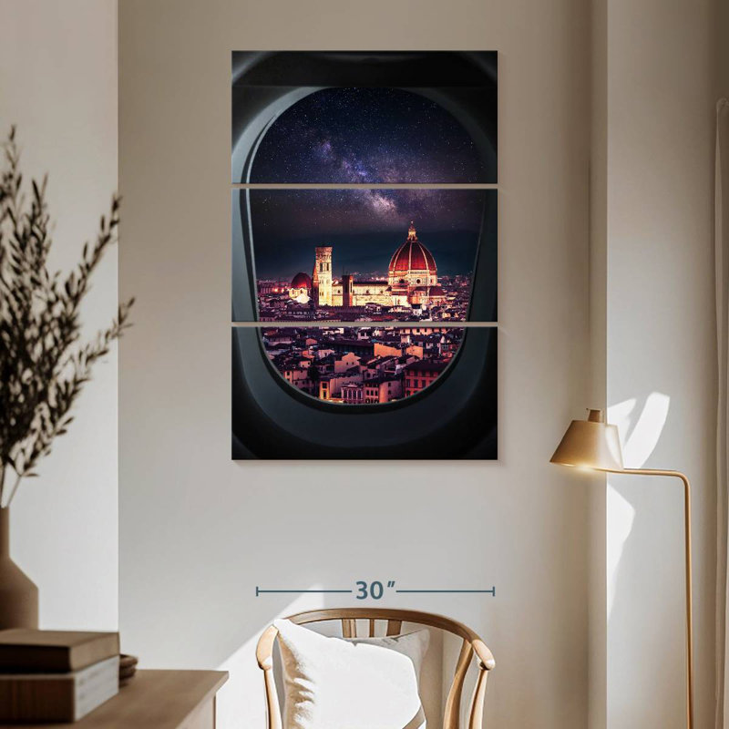 Nicci Florence From Plane Window, 65'' H x 42'' W