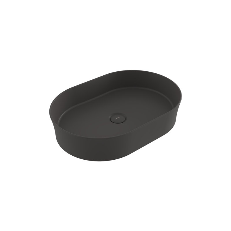 Sottile Slim Line Countertop Basin - 55x38cm, 0TH, Matte Anthracite