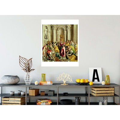 «Jésus chassant les marchands du temple» par El Greco - Impression Giclée