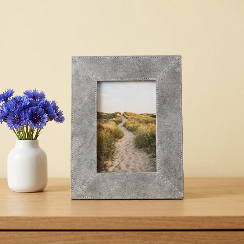 Cadre photo Karina, Gris rivage, L 4 po x H 6 po