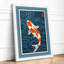 Dancing Koi Japandi - Framed Print-1899112019-1899112017