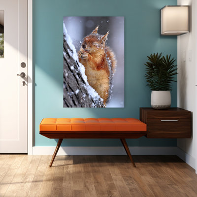 Contemporary Art Abstract Contemporary Squirrel Nature Wildlife Art