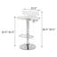 Tabouret pivotant chromé-1471653082