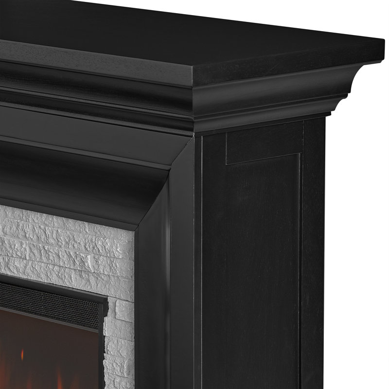 Sonia 69" Landscape Electric Fireplace by Real Flame, Black, Standard