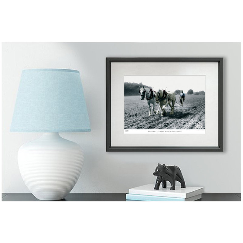 Milford, Farming With Horses C1955 by Francis Frith - Single Picture Frame Print, 40cm H x 50cm W x 2.3cm D