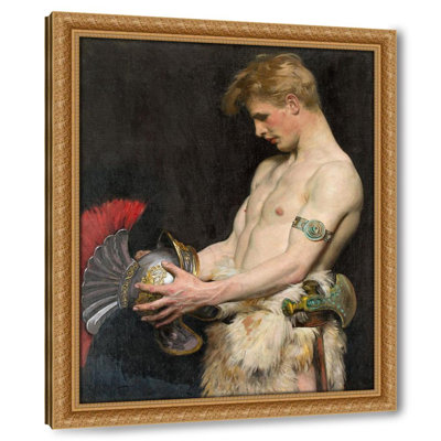 Germanic warrior with helmet (1902)
