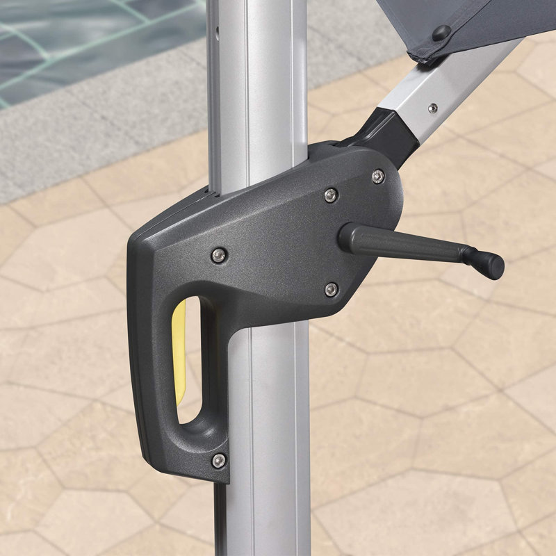 Parasol de 10 pi 10 po Voss, Argent, Taupe