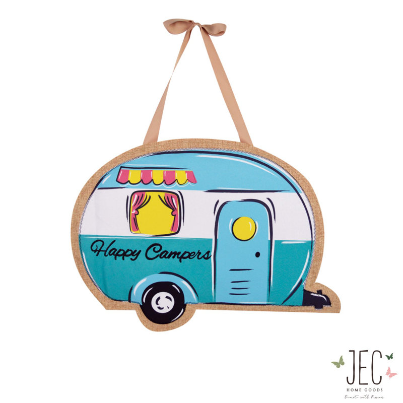 Plaque de porte Happy Campers