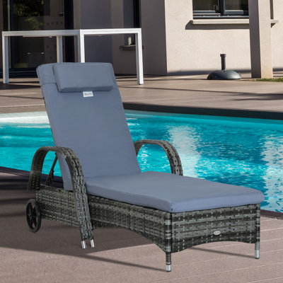 Chaise longue inclinable 78,75 po Porcaro