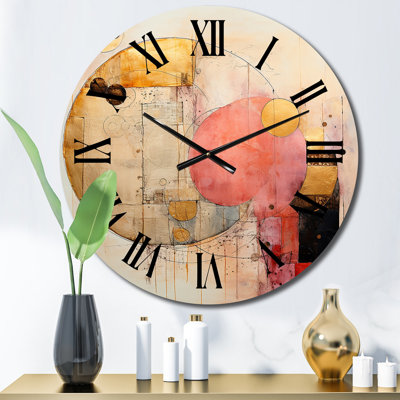 Horloge murale en métal Beyarmudu