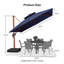 Parasol carré en porte-à-faux 10 pi Waddell-1882052561