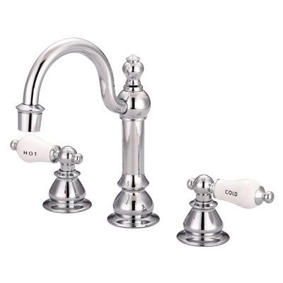 Widespread 2-handle Bathroom Faucet with Drain Assembly