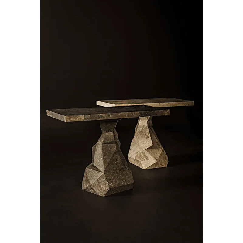 Tilden Console, Marble, White
