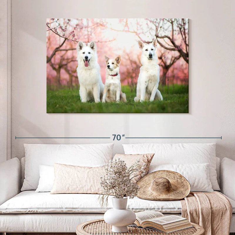Crowle Dog Family, 32" H x 48" W