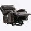 Le fauteuil électrique électrique Power Lift, adapté aux personnes âgées, avec fonctions de chauffage et de vibration, cuir polaire avec USB, peut être utilisé pour s'allonger. Brun