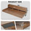 (58 po de largeur x 28 po de profondeur) Comptoir de laveuse-sécheuse avec patins antidérapants, tablette de bois pour la lessive avec rebord, organisateur double couche pour la laveuse et la sécheuse-131083578-131083579