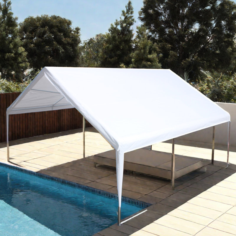 Tente de réception portable 20X20 pieds - Installation facile pour les événements extérieurs, les mariages, la structure imperméable et stable avec des sacs de rangement