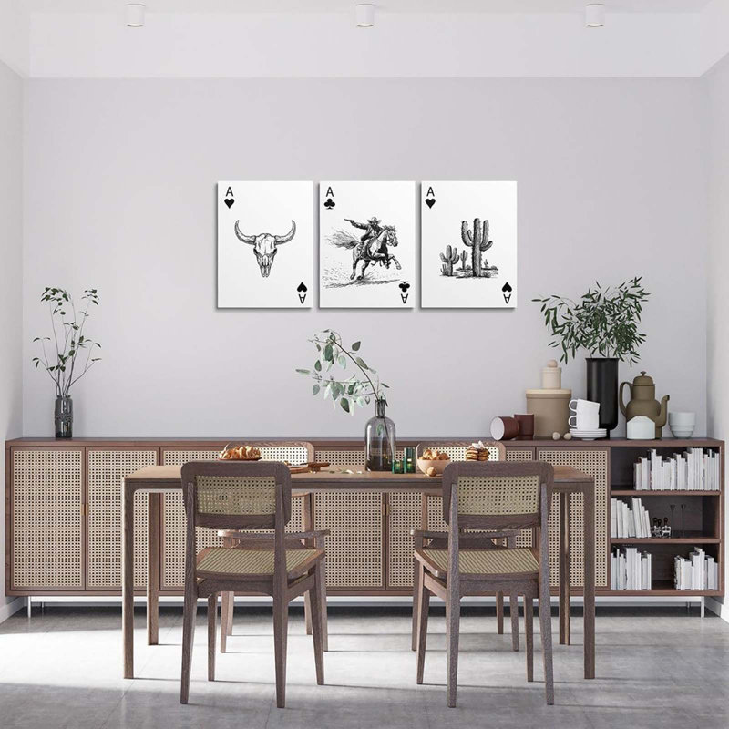 3 Piece Wrapped Canvas Wall Art