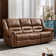 3-Piece Breathable Leather Reclining Manual Living Room Sofa Set