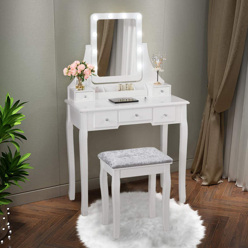 Cudahy Dressing Table with Mirror