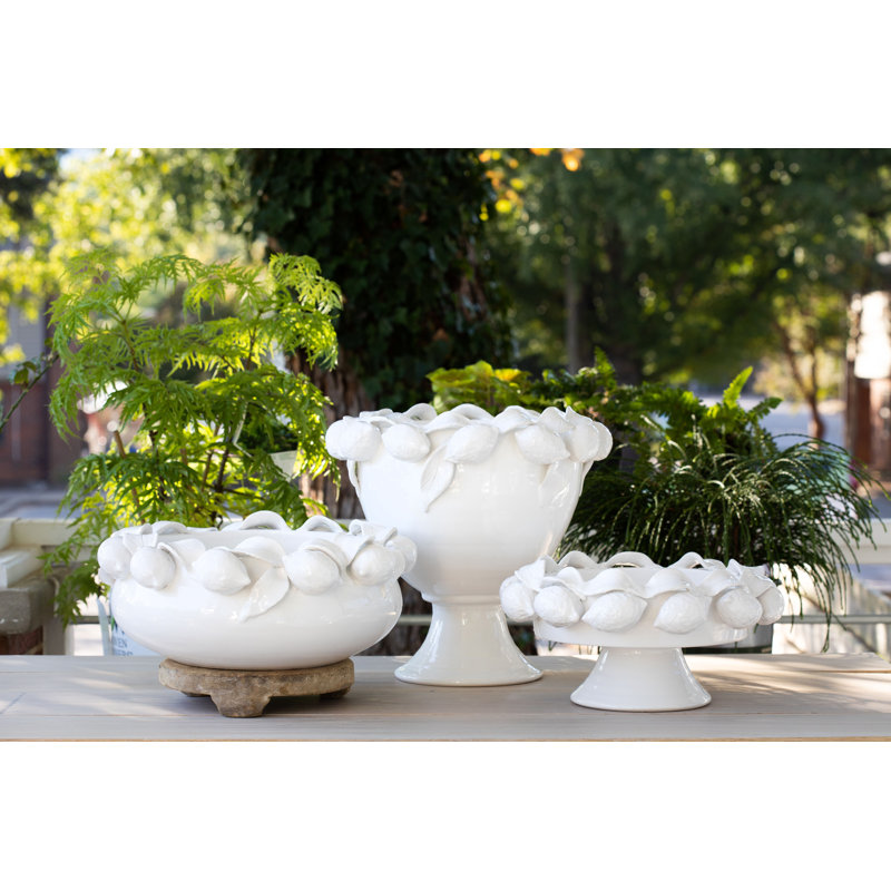 Limoni Handmade Cachepot, White
