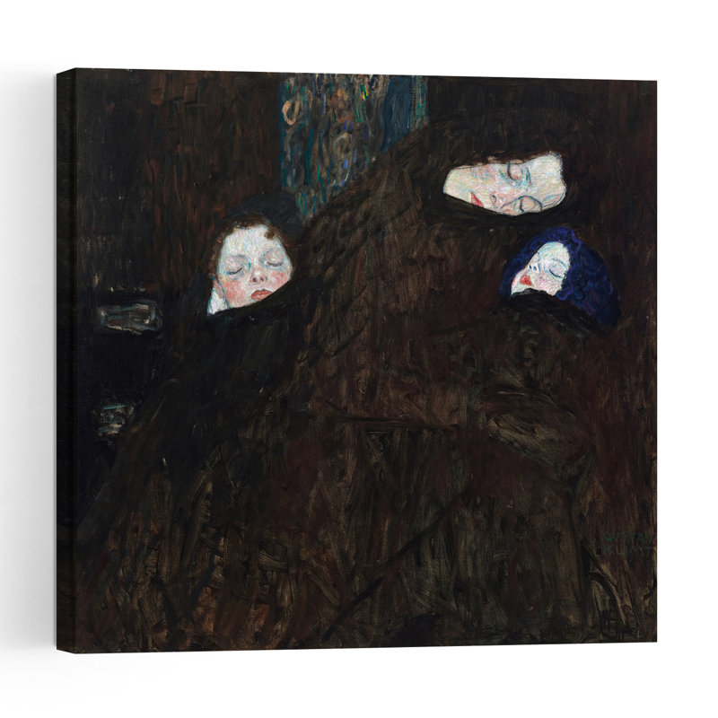 Mère avec deux enfants, 1909-1910 - Estampe d'art mural contemporain abstrait, H 18 po x l 18 po