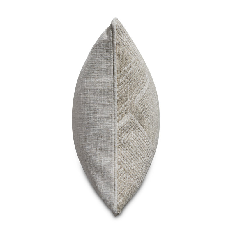 Moro Lumbar Pillow Cover & Insert, Natural/Ivory Geometric