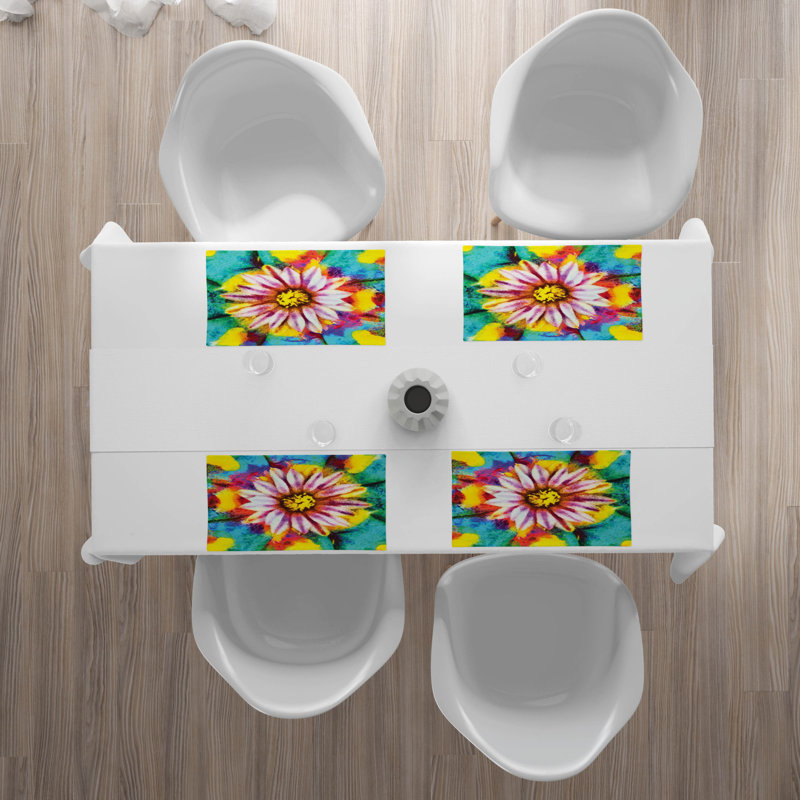 Polyester Floral Rectangle Placemat