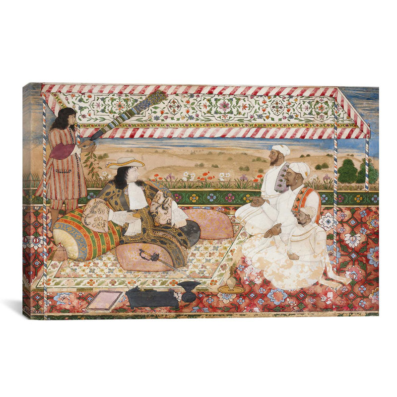 "the darbar of cornelis van cabinet bogaerde" , reproduction d’art sur toile islamique, H 40 po x l 60 po x P 1,5 po