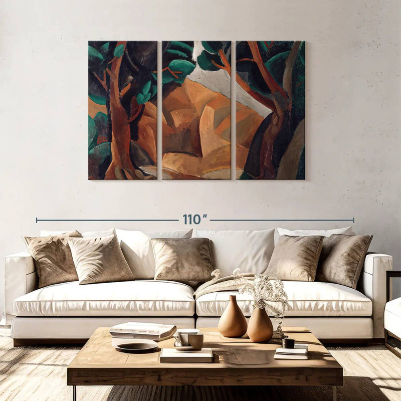 Avery Landscape With Two Figures, 48" H x 74" W