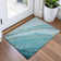 Machine Washable Indoor/Outdoor Xhevrie Turquoise Rug