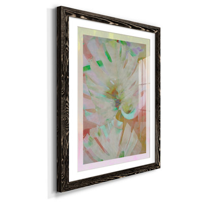 «Retro Palms I», reproduction d'art sur papier encadré