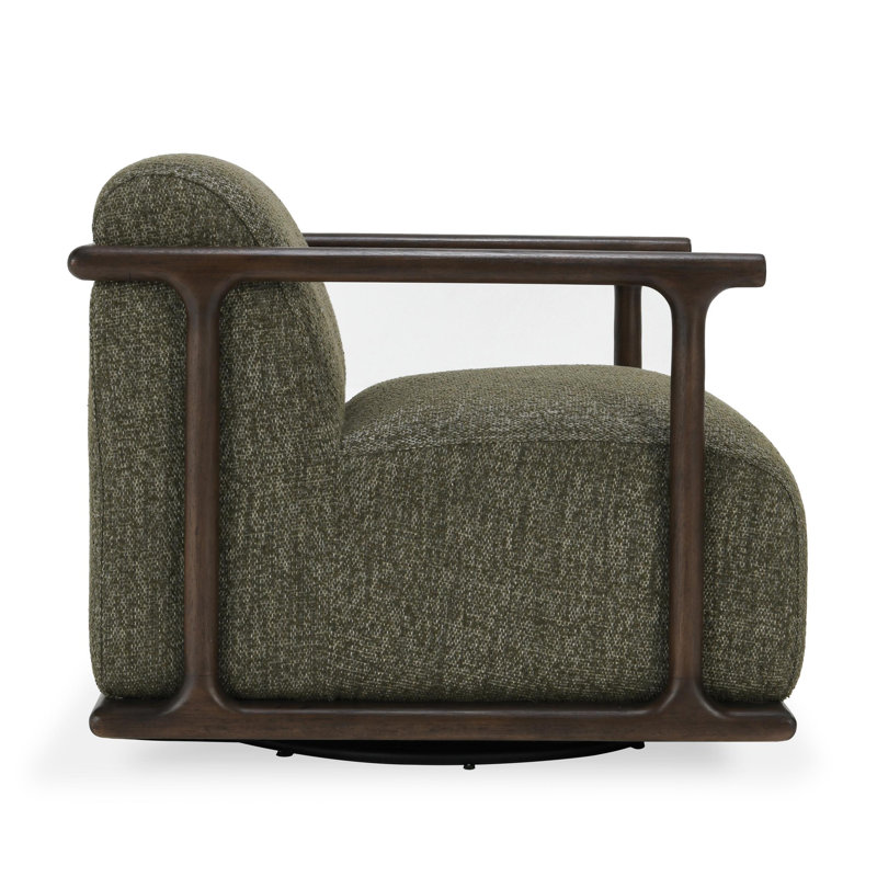 Lucia Swivel Accent Chair, Green
