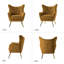 Fauteuil à oreilles 29,25 po Avianna-317751871