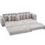 108.93", Modular L Shaped, Corduroy , Movable Footstool, Upgraded Handrails, Pillows, Bed - Converting Feature Upgrade Grey, Cup Holders, Making Function-1557889246