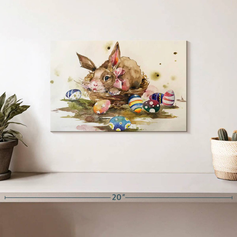 Œufs de lapin de Pâques Brampt, H 8 po x l 12 po