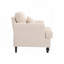 Fauteuil en chenille avec cadre en bois