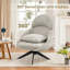 Fauteuil d'appoint pivotant avec coussin Areyah-231320034