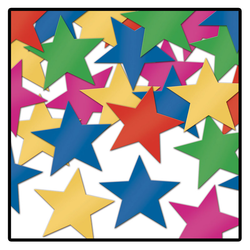 Étoiles Fanci-Fetti - paquet de 12, Multicolore