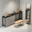Sofa Table With Built-In Charging Station, 2 AC Outlets And 2 USB Ports, Narrow Console Table For Behind Couch, Entryway, Hallway And Small Spaces, Sturdy Metal Frame With Leveling Feet-817824109-817824098-817824103