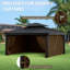 Rideaux à 4 panneaux latéraux pour pavillon de jardin, seulement rideaux-113300394-111655999