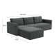 Deirdre 4 - Piece Modular Upholstered Reversible Chaise L-Sectional