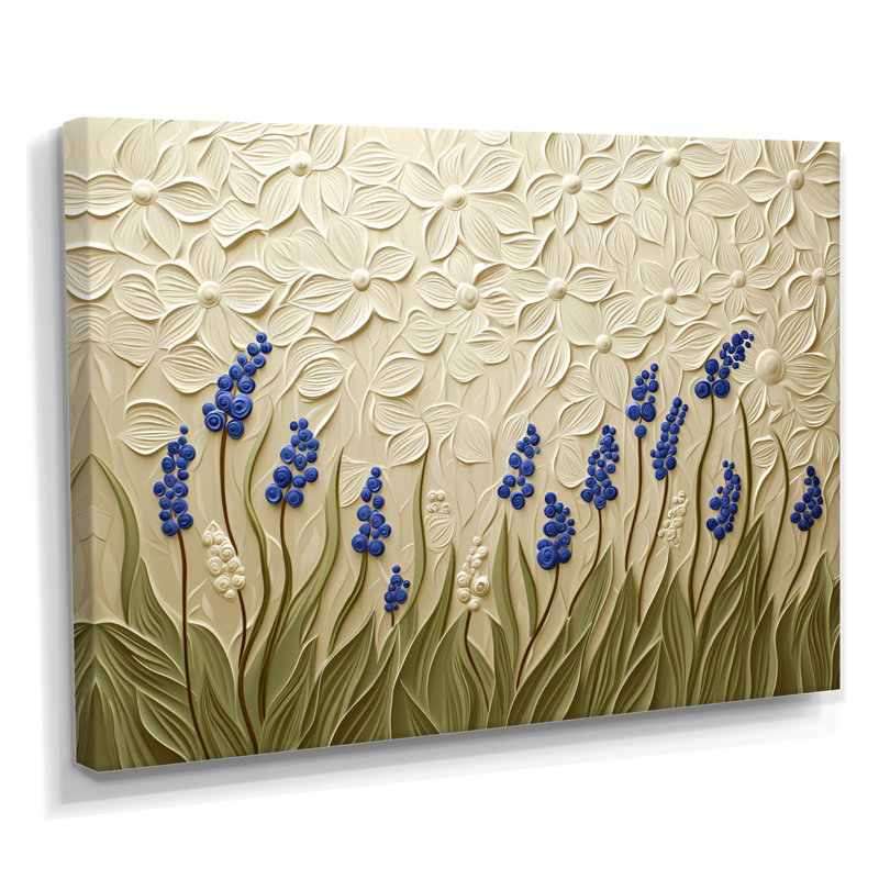 Bluebell Forest II - Floral Wall Art, 16" H x 32" W, Wrapped Canvas, Does Not Apply